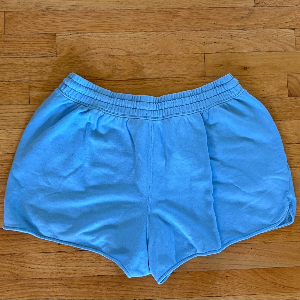 Aerie Sky Blue Knitwear Lounge Shorts ~ XL - Picture 2 of 8